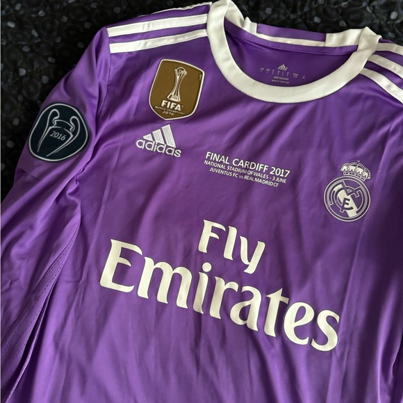 Real madrid cristiano ronaldo brand new adidas soccer jersey cr7 final long - Picture 6 of 7